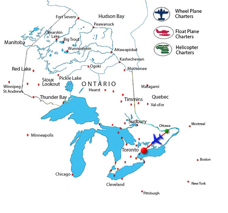 Toronto Buttonville Airport Charter Flights to USA